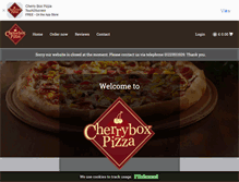 Tablet Screenshot of cherryboxpizzaonline.com